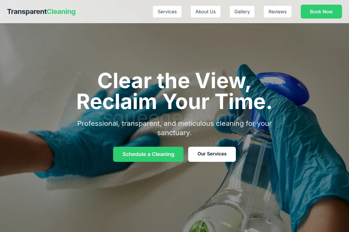 Transparent Cleaning