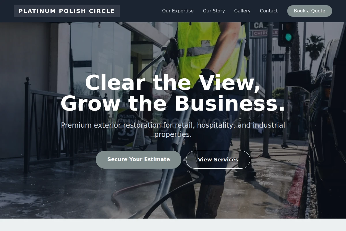 Commercial Pressure Washing